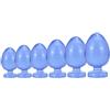 Rxuakoy 6 Misure Di Plug Anali in Silicone A Forma Di Uovo Plug Anale Di Diametro Extra Large Palline Anali Vaginali in Silicone A Forte Aspirazione Dilatatore Anale Giocattoli Sessuali,Blu,XXL
