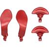 lyrlody Paddle per Controller di Gioco, Paddle in Metallo per Controller Edge, 4 Pulsanti Sostitutivi in acciaio Inossidabile con Design Intercambiabile, per Wireless 5 (rosso)