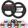 VGBUS Confezione da 2 volanti per Nintendo Switch 2/Nintendo Switch/Switch Oled Console JoyCon, ruote da corsa compatibili con controller Joycon Mario Kart Wolrd 8 Deluxe Switch 2 2025 (2 pezzi, nero)