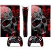 LNMLRBXEXZ Compatibile Con Adesivi Skin Per PS5 Slim Skin Disc Edition & Per Digital Console Controller Vinyl Cover Skins Wraps Scratch Resistant Compatible 56253 Avvolgimento(Disc Version)