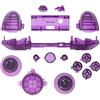 Yiootop Set di pulsanti completi di ricambio per Xbox Series X/S, parti di riparazione paraurti trigger D-pad ABXY Start Back Sync Share Keys per controller Xbox Series X Xbox serie S (viola trasparente)