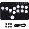 Greensen Street Game Stick, Fight Stick per Switch 2 10 con Effetti Luce RGB, Tasti Hot Swappable 12, Latenza Bassa Sotto 1ms