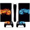 YLMKMVLCZC Pelle Decalcomania Per PS5 Slim Skin Digital Edition Console E Controller Vinyl Cover Skins Wraps Resistente Ai Graffi Compatibile Con 39599 Avvolgimento Della Pelle