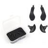 EaseSunny Pagaie di ricambio in metallo per controller PS5 Edge, kit di 4 pulsanti, design in lega resistente all'usura per giochi intensi per sessioni (nero)