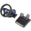 Septpenta Hoopoocolor Volante da Gioco, Ruotabile a 180° con Feedback di Vibrazione Reale Ruota da Gioco USB Programmabile con Pedale a Molla, Plug and Play per PS4, per PS3, per XBOX One, per XBOX 360