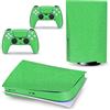 PDURMBUAB Nessuna Schiuma Nessuna Bolla Pelle Decalcomanie Anime Console Per PS5 Disk Edition 2 Controller Pellicola Vinile Avvolge, Durevole, Resistente Graffi 14180