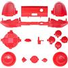 Yiootop Set di pulsanti completi di ricambio per Xbox Series X/S, parti di riparazione LB RB LT RT paraurti trigger D-pad ABXY Start Back Sync Share Keys per Xbox Series X Xbox Series S Controller (rosso)