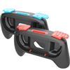 Generic 2 Pezzi Maniglia di Presa per Switch 2 J- CON, Adattatore per Maniglia Resistente all'usura, Impugnatura Ergonomica per Switch 2 J- CON Controller di Gioco Accessori (Tasti colorati rosso-blu)