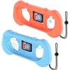 Generico Impugnatura Supporti controller per Switch 2 J- CON, Impugnature resistenti all'usura Supporto per controller impugnature confortevoli Design ergonomico per Switch 2 J- CON (Arancione-blu)