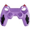 JZ Fire Anti-Slip PS5 Controller Caso, Morbida Gomma Caso Protector Per ps5, Silicone PS5 Controller Cover con Pollice Grip Gaps Lavabile -Purple