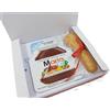 Nutella Bomboniera personalizzata in scatola | Nutella 15gr. vaschetta | con cucchiaino in biscotto | Ideale per tutti gli eventi ottima idea per feste e party | Vaschetta crema spalmabile personalizzata