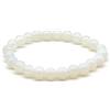 Generico Bracciale in Opalite Donna, Pietre Dure Naturali, Elastico 19 cm, Fatto a Mano