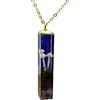 Cairui Design Fungo 3D Paesaggio Sottobosco Blu Cubo Resina Placcato Oro 18k Collane Con pendenti Donna Handmade