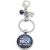 Silvia Creations And Co Portachiavi con frase migliore prof del mondo e charms