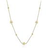 Meissa Collana di fiori per donne Collana d'oro in argento sterling Gioielli floreali a strati Regali da collo per ragazze