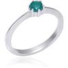 ELAMMO JEWELS Anello in argento sterling 925 con pietra preziosa di onice verde per donne, anello di pietra verde di base, anello di pietre preziose quotidiane, anello semplice, 925 contrassegnato (10.5)