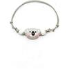 Generic Bracciale cordino cerato con musetto koala - bracciale koala