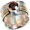 Kanika Jewelry Trove 925 Sterling Silver Smoky-Quartz Cut Handmade Ring Bands for Women & Girl