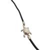 Cozzi Gioielli Tartaruga : Braccialetto in Argento 925 e Caucciù - Bracciale con Testuggine - Rettile
