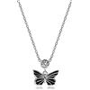 Meissa Collana in argento sterling per le donne Collana di farfalle Dainty Birthstone Collana in oro Collana girocollo impilabile Regali di Natale