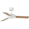 FARO BARCELONA 33603DC Mini Mallorca S Ventilatore bianco/acero