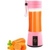 Generico frullatore elettrico, per spremiagrumi, Frullatore per frutta con ricarica USB da 400 ml, Prodotti per la nutrizione sportiva Spremiagrumi a rotazione ad alta velocità per banane, pitaya, cetrioli,