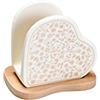 BRANDANI PORTATOVAGLIOLO Cuore in Porcellana Collezione Campo AI Fiori Art. 53831 CM. 11X6X9H.
