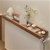 YANGLLYJ Materiale Plastico in Legno Copritermosifone, Mensola per Termosifone, Piastra Spessa e Staffa in Metallo, Adatta a Soggiorni, Camere da Letto e Corridoi(Brown,60x12cm/24x5in)