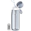 Philips GoZero - Borraccia filtrata per tutti i giorni con filtro Philips Everyday, in plastica Tritan senza BPA, purifica l'acqua del rubinetto in acqua potabile sana, 623,7 g, blu