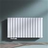 doporro Radiatore a Pannello 108x60cm, Radiatore Scaldasalviette Termoarredo da Parete Scalda Portasciugamani a Doppio per Soggiorno e Camera da Letto FS, Bianco