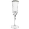 BRANDANI Set 6 Flute Oh My Gold in Crystal Glass