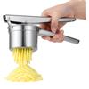 Virsus Schiacciapatate in acciaio inox 18/10, bicchiere con fori diametro 2,5 mm, passapatate manuale antiruggine lavabile in lavastoviglie per purè di patate, castagne, verdure, Made in Italy