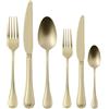 SAMBONET - Servizio 36 Pz Monoblocco Royal Antique Pvd Champagne