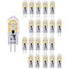 BANGSHUO 20 pezzi Lampadine LED G4 2W Lampadine Equivalente a 20W Alogena G4 Bianca Calda 3000K 200 lm, AC/DC 12V G4 Non Dimmerabili Angolo del Fascio 360 gradi Il Nuovo