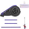 Chuancheng Copertura per spazzola a rullo + 3 strisce morbide in peluche per Dyson V6 V7 V8 V10 parti di ricambio