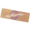 emmevi Zerbino Cocco Naturale Antiscivolo 25x75 cm Tappeto Casa Porta Ingresso Entrata Esterno (A)