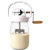 Generico a Manovella | Frullatore manuale da 1500 ml - con Contenitore in Vetro per Montare Uova - per Torte, Pane, Pasticcini, Biscotti, Chantilly