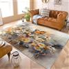 Generic Fiori E Farfalle Acquerellati Confortevole il Raffinato Tappeto di Flanella 160x230 cm Ipoallergenico Lavabile in lavatrice Beige Tappeto Utilizzo TPR Antiscivolo Supporto