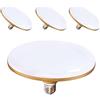 Confezione da 4 Lampadine LED UFO 30W 3000LM 6500K Luce Fredda E27 Lampada a Risparmio Energetico Piatto LED ad Alta Potenza Lampadina Impermeabile Completamente Sigillata