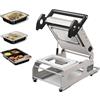 SIEEOUR Macchina Sigillatrice Termica Per Vaschette Alimentari, Macchina Imballatrice Alimentare Commerciale A Pressione Manuale Con Controllo Temperatura, Ideale Per Vaschette Fresche,Torte
