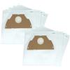 vhbw 20x sacchetto compatibile con Miostar 13.12.12, HN 4300 / HN4300, 4400, 7171.168, 7171168 aspirapolvere - 28cm x 27cm Bianco