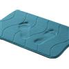 LINFKY Tappeto Bagno Memory Foam, Tappetino Bagno Antiscivolo, Tappeto Doccia Peluche Assorbente Antiscivolo Lavabile Adatto a Soggiorno Cucina Bagno (Teal Scuro,50 x 80 cm)