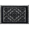 Markotex Tappeto Sardo Stuoia Passatoia tappeto bagno 100% Cotone Made In Italy prodotto in sardegna (Nero, 40x60)
