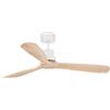 FARO BARCELONA 33561DC - LANTAU L Ventilatore da soffitto bianco/pino con motore DC