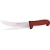 BBQ KING SPICES ARE ALWAYS THE SECRET BBQ King Coltello BBQ Scimitarra Americana Stretta 21 cm by Ambrogio Sanelli, Lama in Acciaio Tedesco, Impugnatura Ergonomica, Ideale per Fiorentina e Costata, 100% Made in Italy