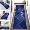 SGLGSTORE Tappeto Passatoia per Corridoio Antiscivolo Tappeto Cucina Lavabile Blu scuro Geometrico 50X250CM Tappeti Runner Soggiorno Tappetino zerbino al metro Si pulisce con il mocio è Antisfilo tappeti