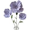 Baoblaze Fiori Giganti per Decorazioni Nuziali con Base in Piedi, Eleganti Festoni Floreali Decorativi per Feste Nuziali, Decorazioni per Il Soggiorno, Viola