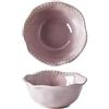 Generic Stoviglie in Ceramica Ciotola Piatto Set Di Riso Cena Casa Snack Colazione Dessert Nido D'uccello Insalata Frutta Gelato Zuppa Pasta (Ciotola da 5 pollici,Viola)