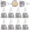 shen shuai GU10 Lampadina a LED, 5 X 1 W LED Chip di Dimmable 5W alogena da 50W, Bianco caldo 2700-3200K 520lm, Angolo di Diffusione 60 °, LED, lampadine a LED, Ø 48 X 70 mm AC 220 V 230 V, Confezione da 10