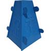 Euromix Stampo per dolce pasquale di ricotta (altezza 17 cm) per 1-1,300 kg Pasotshniza in plastica (Blu)